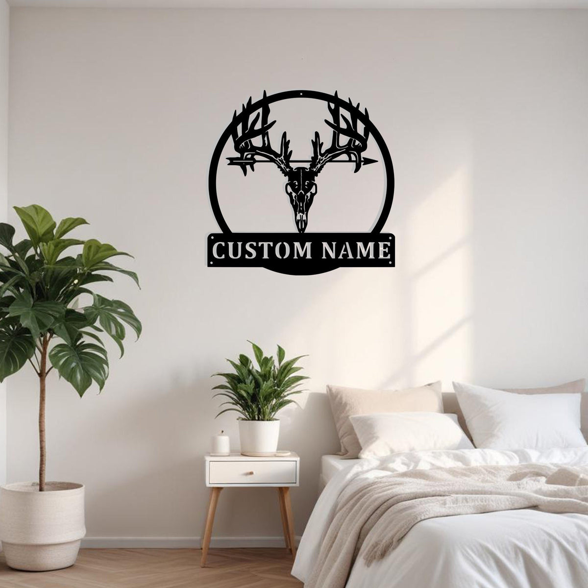 Custom Bowhunting Metal Sign Wall Art Personalized Bowhunting Decoration For Room Bowhunting Home Decor Hunting Art Deer Antler Wall Decor