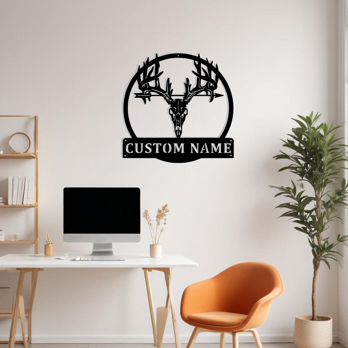 Custom Bowhunting Metal Sign Wall Art Personalized Bowhunting Decoration For Room Bowhunting Home Decor Hunting Art Deer Antler Wall Decor