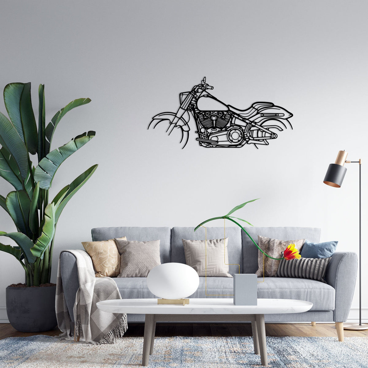 Fat Boy Silhouette Metal Wall Art Fat Boy Metal Wall Art Motorcycle Garage Wall Sign Custom Motorcycle Wall Art Motorcycle Gift