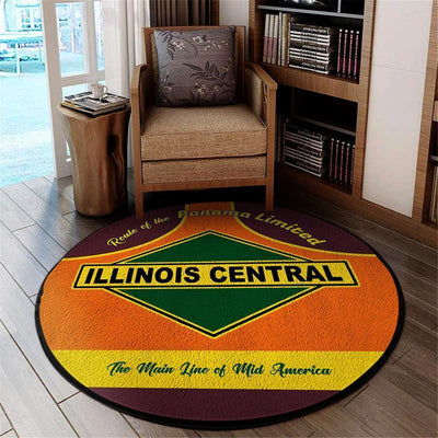 Illinois Living Room Round Mat Circle Rug Illinois Central