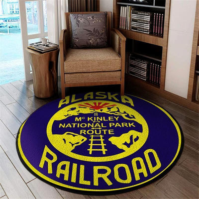 Alaska Round Mat Alaska Mckinley Railroad Round Floor Mat Room Rugs Carpet Outdoor Rug Washable Rugs