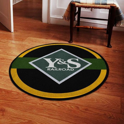 Ysrr Round Mat Youngstown & Southern Railroad Round Floor Mat Room Rugs Carpet Outdoor Rug Washable Rugs