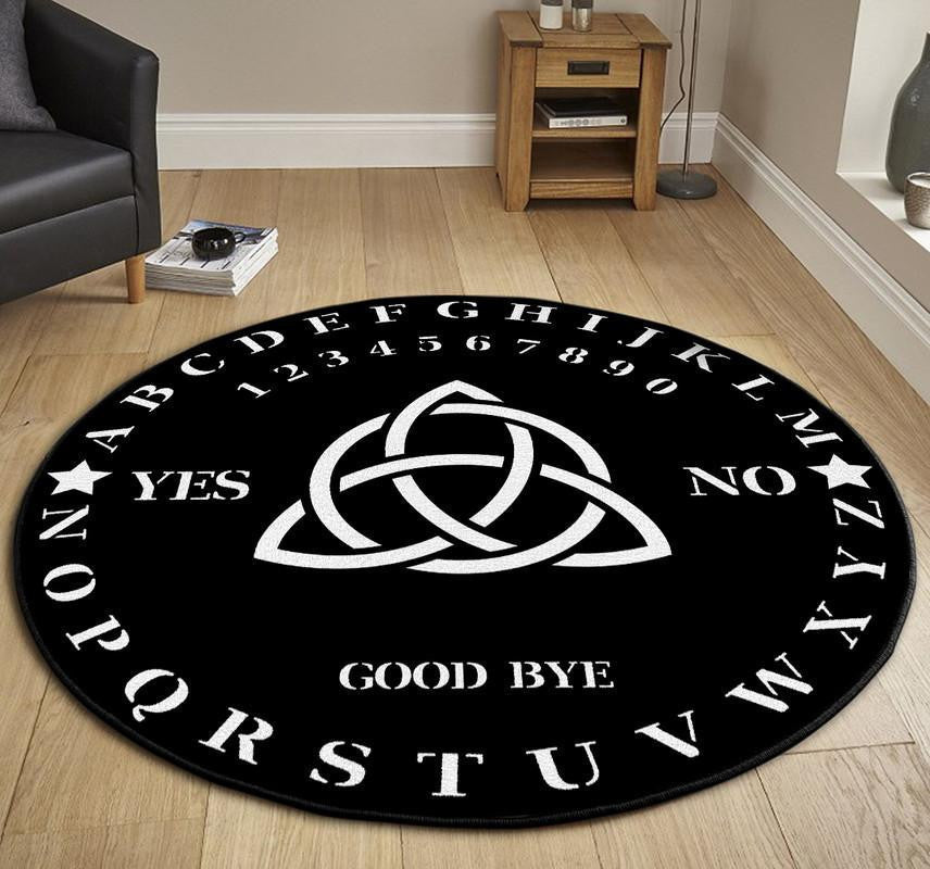 Ouija Board Halloween Round Mat Round Floor Mat Room Rugs Carpet Outdoor Rug Washable Rugs