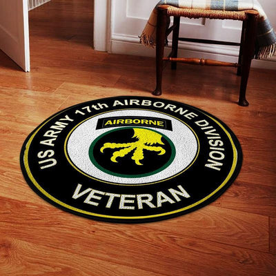17th Airborne Division Living Room Round Mat Circle Rug