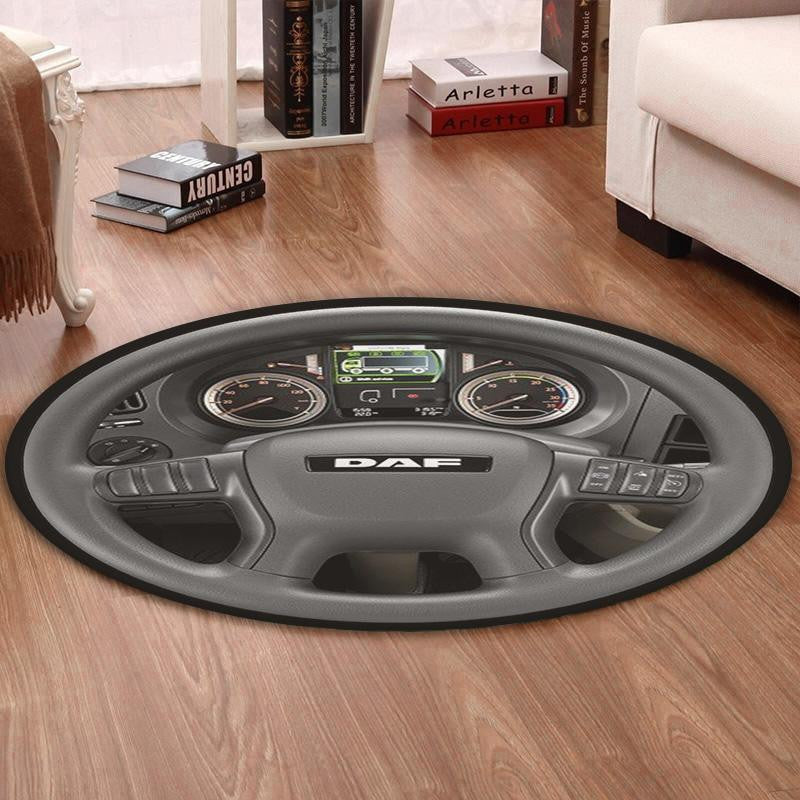 Daf Round Mat Daf Truck Round Floor Mat Room Rugs Carpet Outdoor Rug Washable Rugs
