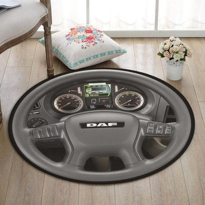 Daf Round Mat Daf Truck Round Floor Mat Room Rugs Carpet Outdoor Rug Washable Rugs