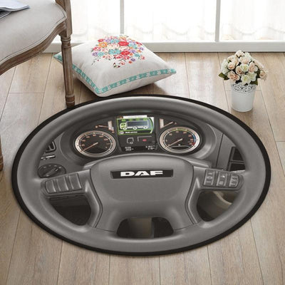 Daf Round Mat Daf Truck Round Floor Mat Room Rugs Carpet Outdoor Rug Washable Rugs
