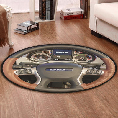 Daf Round Mat Daf Truck Round Floor Mat Room Rugs Carpet Outdoor Rug Washable Rugs