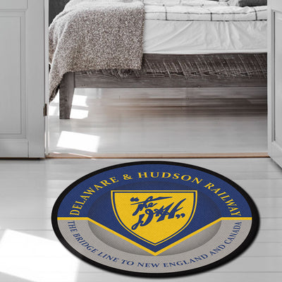 Delaware Living Room Round Mat Circle Rug Delaware And Hudson Railroad