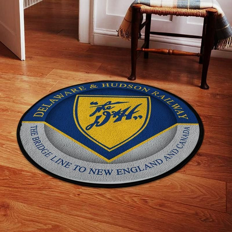 Delaware Living Room Round Mat Circle Rug Delaware And Hudson Railroad