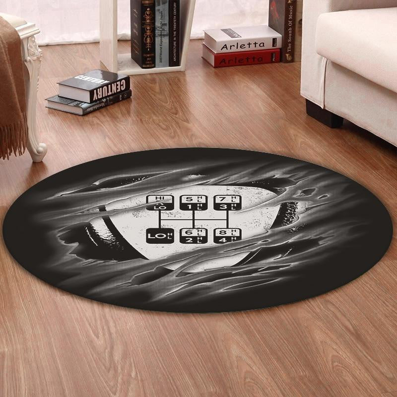 Truckdriver Round Mat Truck Driver Round Floor Mat Room Rugs Carpet Outdoor Rug Washable Rugs