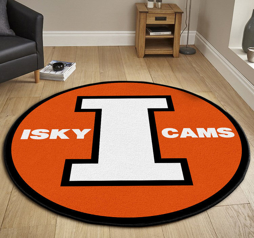 Isky Racing Cams Round Mat Round Floor Mat Room Rugs Carpet Outdoor Rug Washable Rugs