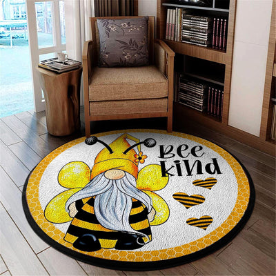Bee Kind Living Room Round Mat Circle Rug