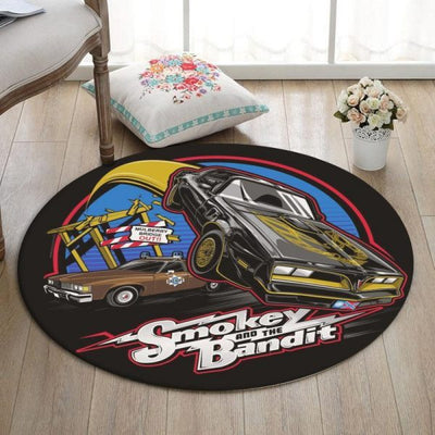 Bandit Round Mat Trans Am Pontiac Firebird Smokey And The Bandit Round Floor Mat Room Rugs Carpet Outdoor Rug Washable Rugs