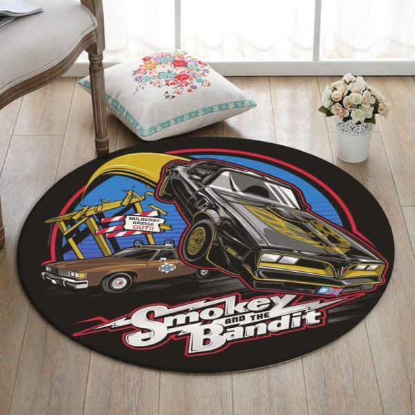 Bandit Round Mat Trans Am Pontiac Firebird Smokey And The Bandit Round Floor Mat Room Rugs Carpet Outdoor Rug Washable Rugs