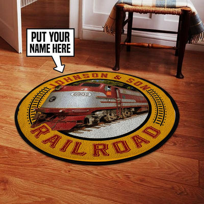 Personalize Tennessee Central Railway Living Room Round Mat Circle Rug