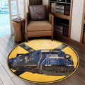 Conrail Railroad Crossing Round Mat Round Floor Mat Room Rugs Carpet Outdoor Rug Washable Rugs