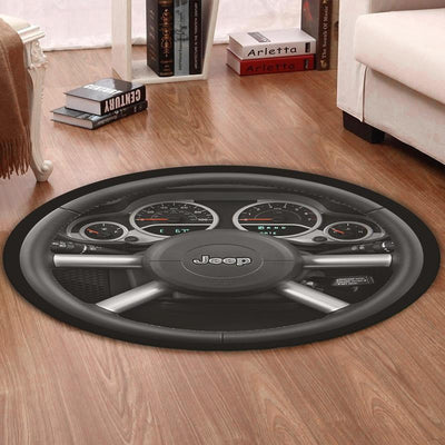 Jeep Living Room Round Mat Circle Rug Jeep