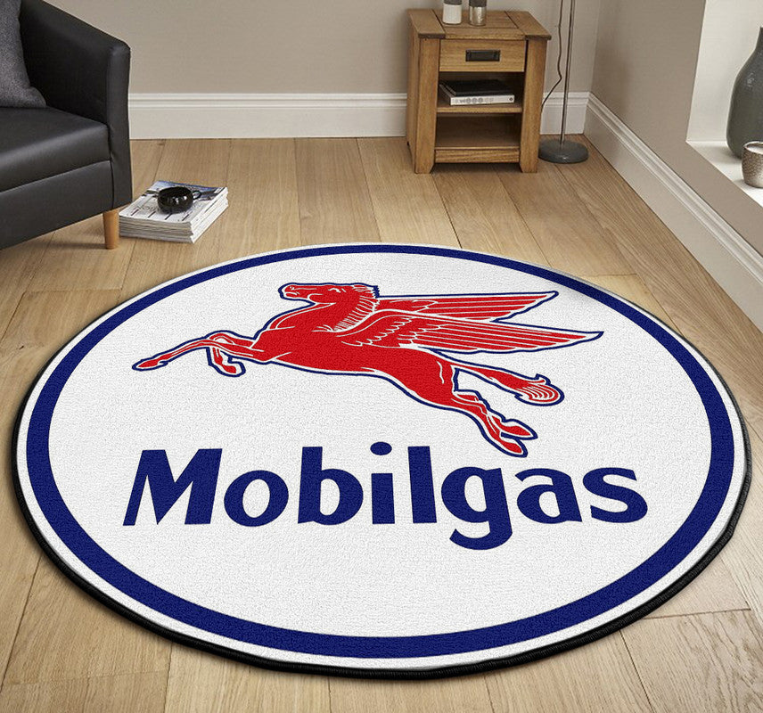 Hot Rod Gasoline Vintage Round Mat Round Floor Mat Room Rugs Carpet Outdoor Rug Washable Rugs