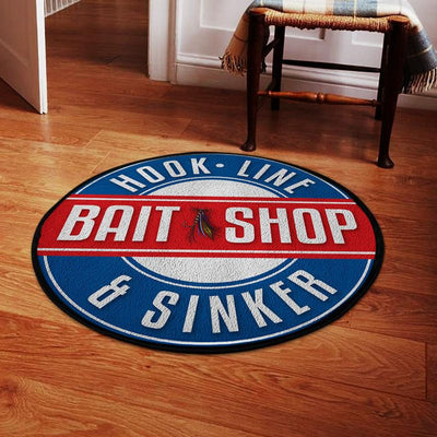 Hook Line And Sinker Living Room Round Mat Circle Rug