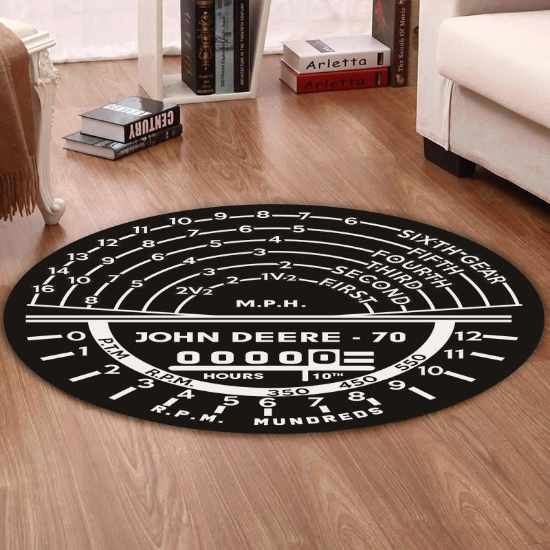 Johndeere Round Mat John Deere Farm Tractor Round Floor Mat Room Rugs Carpet Outdoor Rug Washable Rugs