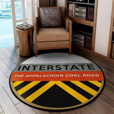 Ir Living Room Round Mat Circle Rug Interstate Railroad