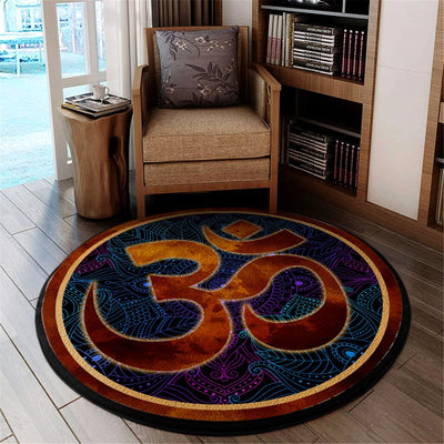 Namaste Yoga Round Mat Round Floor Mat Room Rugs Carpet Outdoor Rug Washable Rugs