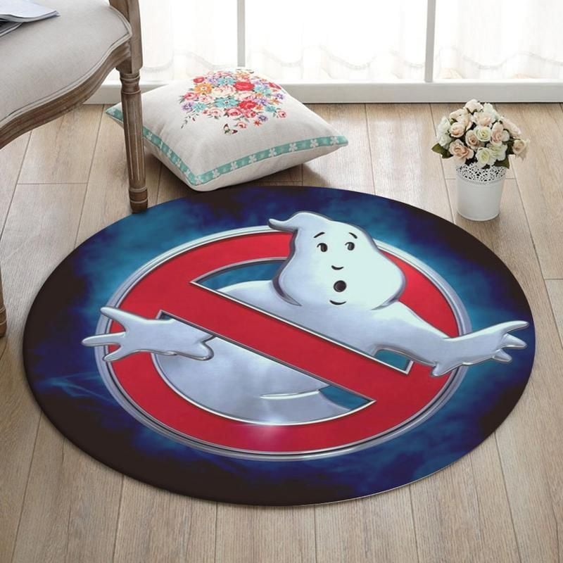 Ghostbuster Living Room Round Mat Circle Rug Ghostbuster Ecto Car