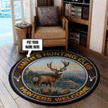 Personalized Hunting Club Round Rug, Carpet Living Room Round Mat Circle Rug Kitchen Rugs Round Rugs