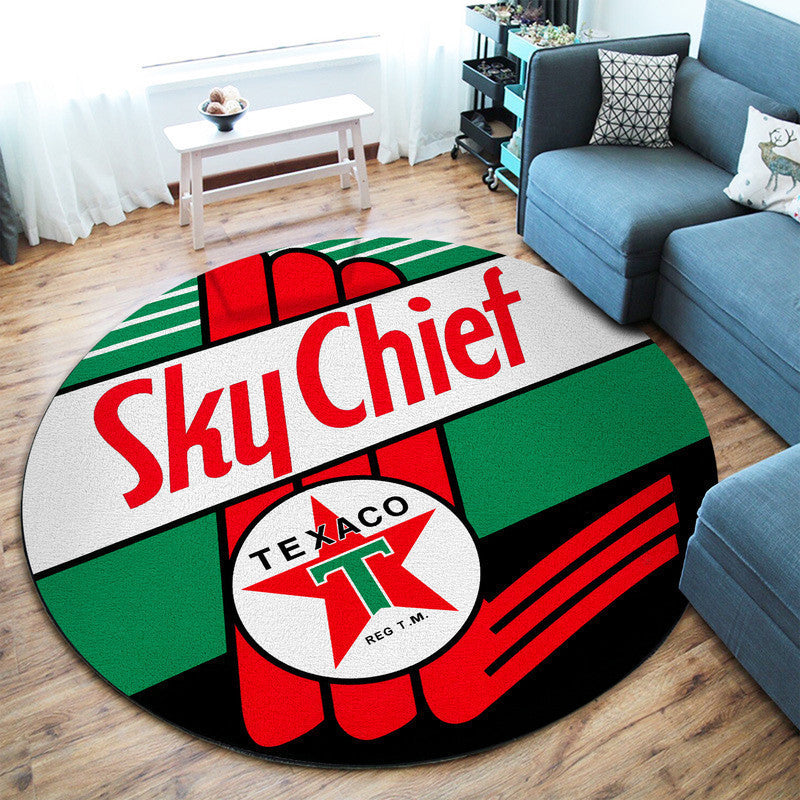 Hot Rod Gasoline Vintage Round Mat Round Floor Mat Room Rugs Carpet Outdoor Rug Washable Rugs