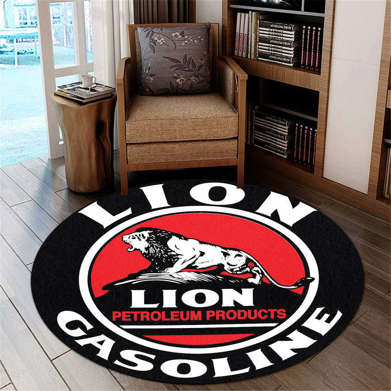 Hot Rod Gasoline Vintage Round Mat Round Floor Mat Room Rugs Carpet Outdoor Rug Washable Rugs