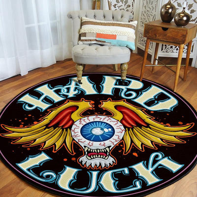 Eyeball Hot Rod Round Mat Round Floor Mat Room Rugs Carpet Outdoor Rug Washable Rugs