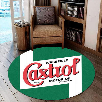 Hot Rod Gasoline Vintage Round Mat Round Floor Mat Room Rugs Carpet Outdoor Rug Washable Rugs