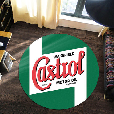 Hot Rod Gasoline Vintage Round Mat Round Floor Mat Room Rugs Carpet Outdoor Rug Washable Rugs