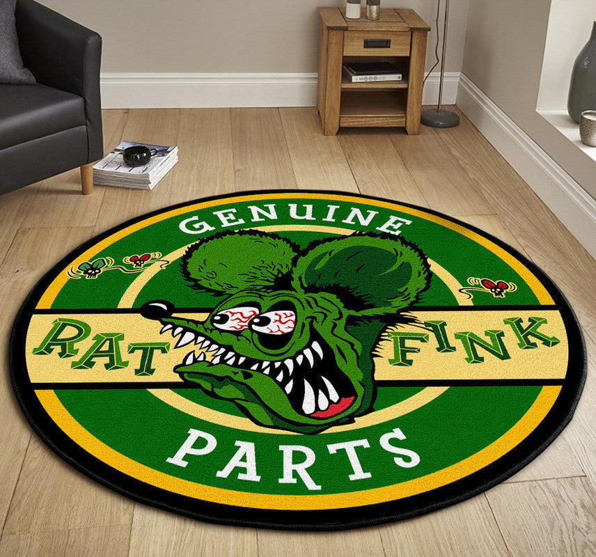 Hot Rod Round Mat Round Floor Mat Room Rugs Carpet Outdoor Rug Washable Rugs