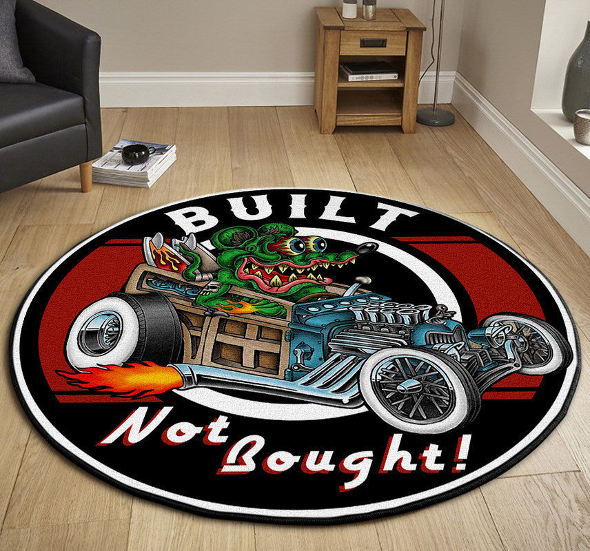 Buy Not Bought Hot Rod Round Mat Round Floor Mat Room Rugs Carpet Outdoor Rug Washable Rugs