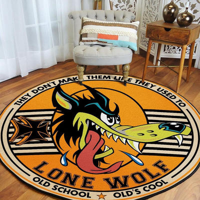 American Hot Rod Round Mat Round Floor Mat Room Rugs Carpet Outdoor Rug Washable Rugs