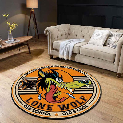 American Hot Rod Round Mat Round Floor Mat Room Rugs Carpet Outdoor Rug Washable Rugs