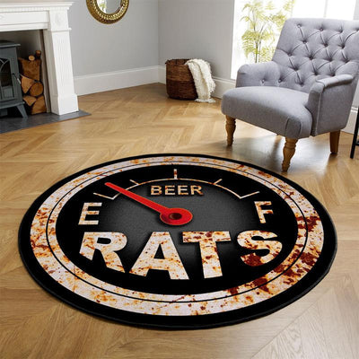 Rat Rod Hot Rod Round Mat Round Floor Mat Room Rugs Carpet Outdoor Rug Washable Rugs