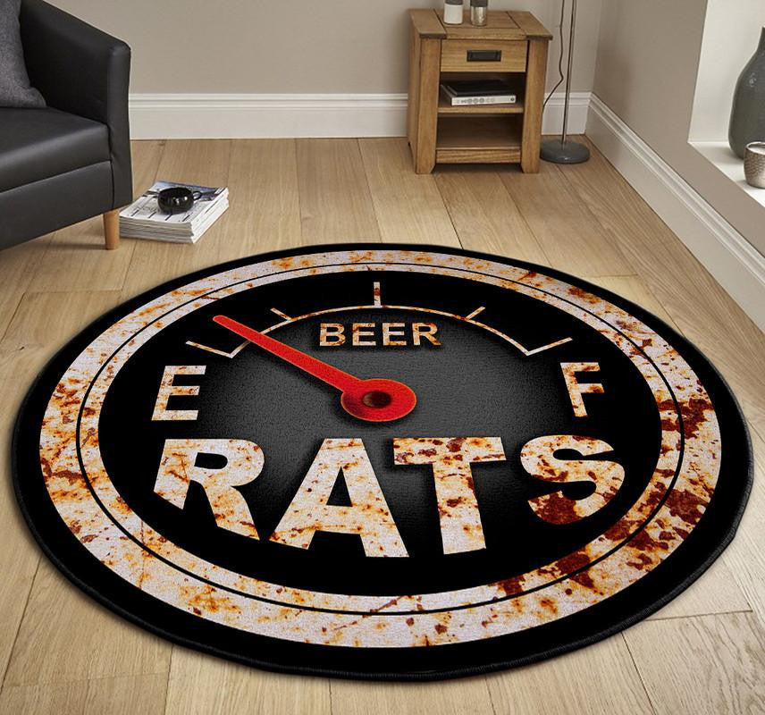 Rat Rod Hot Rod Round Mat Round Floor Mat Room Rugs Carpet Outdoor Rug Washable Rugs