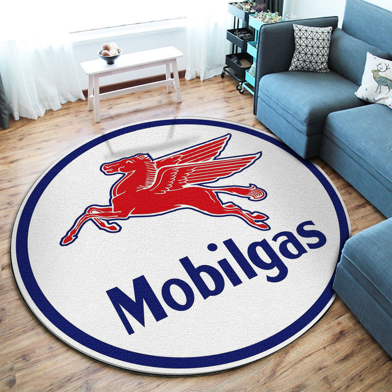 Hot Rod Gasoline Vintage Round Mat Round Floor Mat Room Rugs Carpet Outdoor Rug Washable Rugs