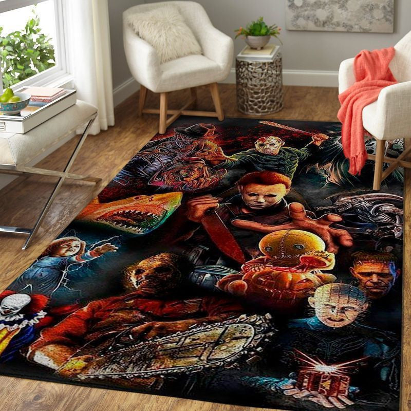 Halloween Murderverse Area Area Rug Carpet Vintage Home Decor Gift Idea Carpet Special Floor Decor Homefield Area Rug Carpet Vintage Home Decor Gift Idea Carpet
