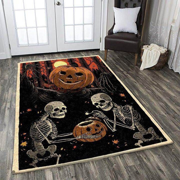 Funny Halloween Home Depot Carpet Scary Pumpkin Cool Indoor Outdoor Area Rug Carpet Vintage Home Decor Gift Idea