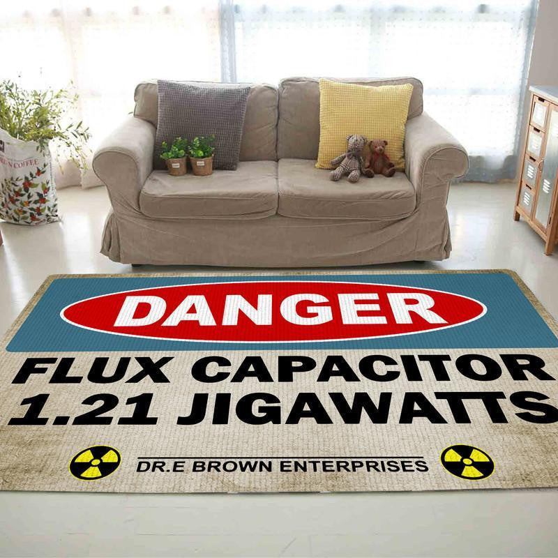 Flux Capacitor 1.21 Jigawatts Area Rug Carpet Vintage Home Decor Gift Idea