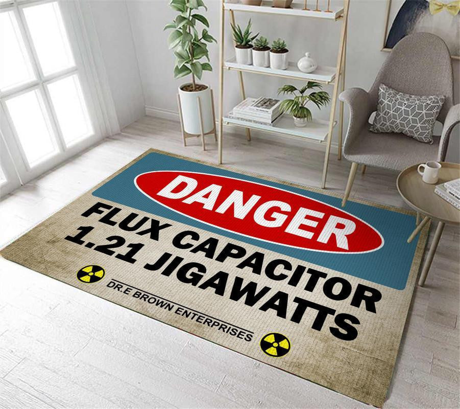 Flux Capacitor 1.21 Jigawatts Area Rug Carpet Vintage Home Decor Gift Idea
