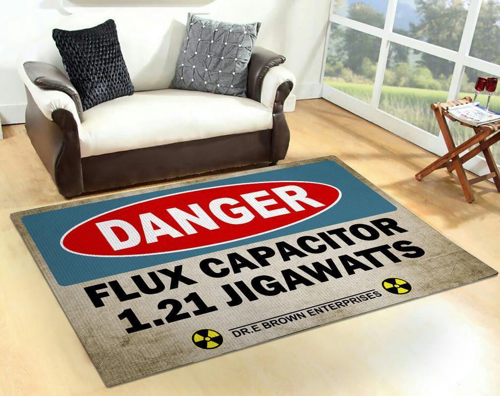 Flux Capacitor 1.21 Jigawatts Area Rug Carpet Vintage Home Decor Gift Idea