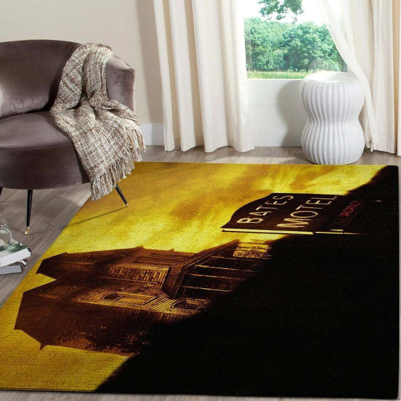 Psycho Scary Halloween Living Room Area Rug Carpet Vintage Home Decor Gift Idea