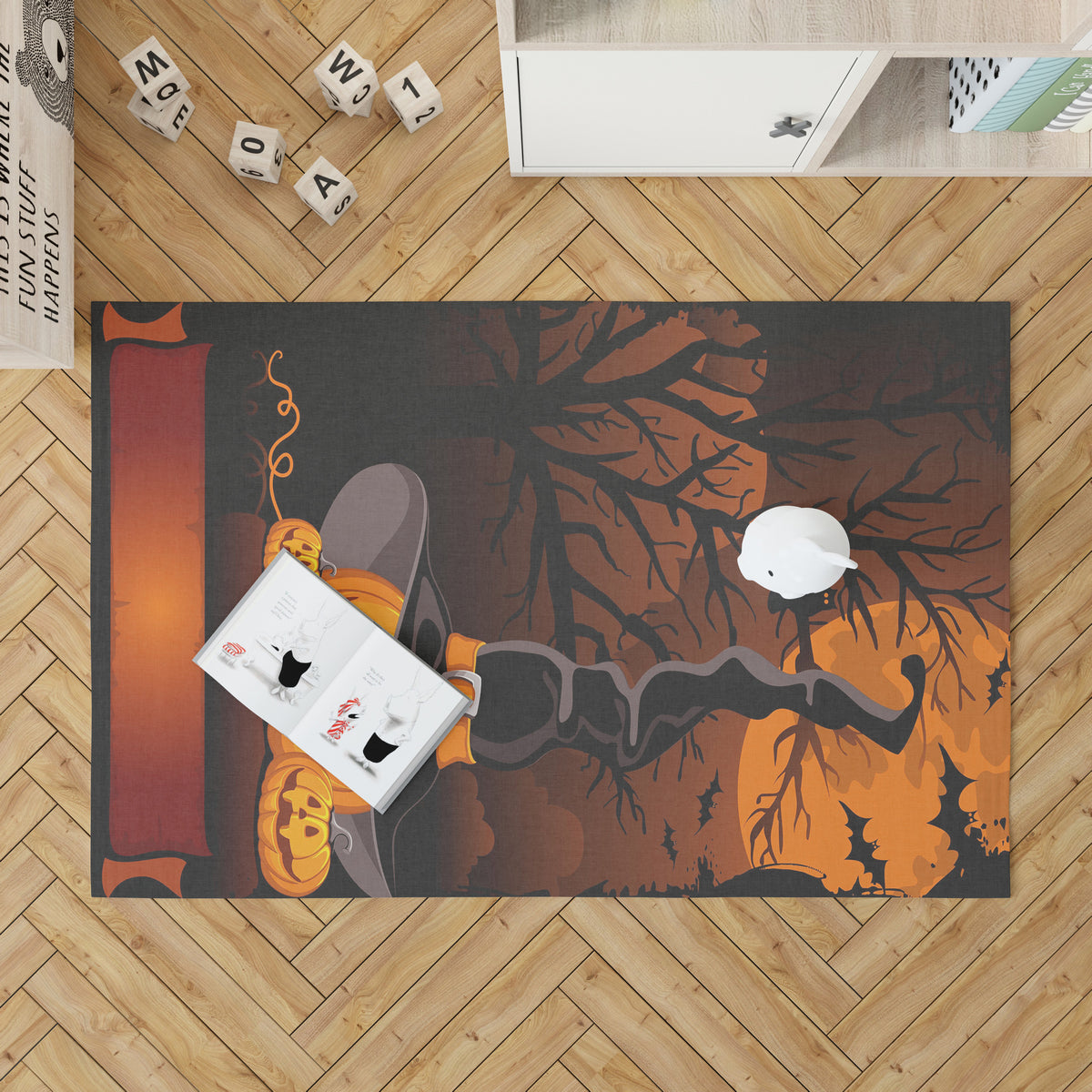 Perfect Halloween Home Depot Carpet Scary Pumpkin bed room Indoor Outdoor Area Rug Carpet Vintage Home Decor Gift Idea 2