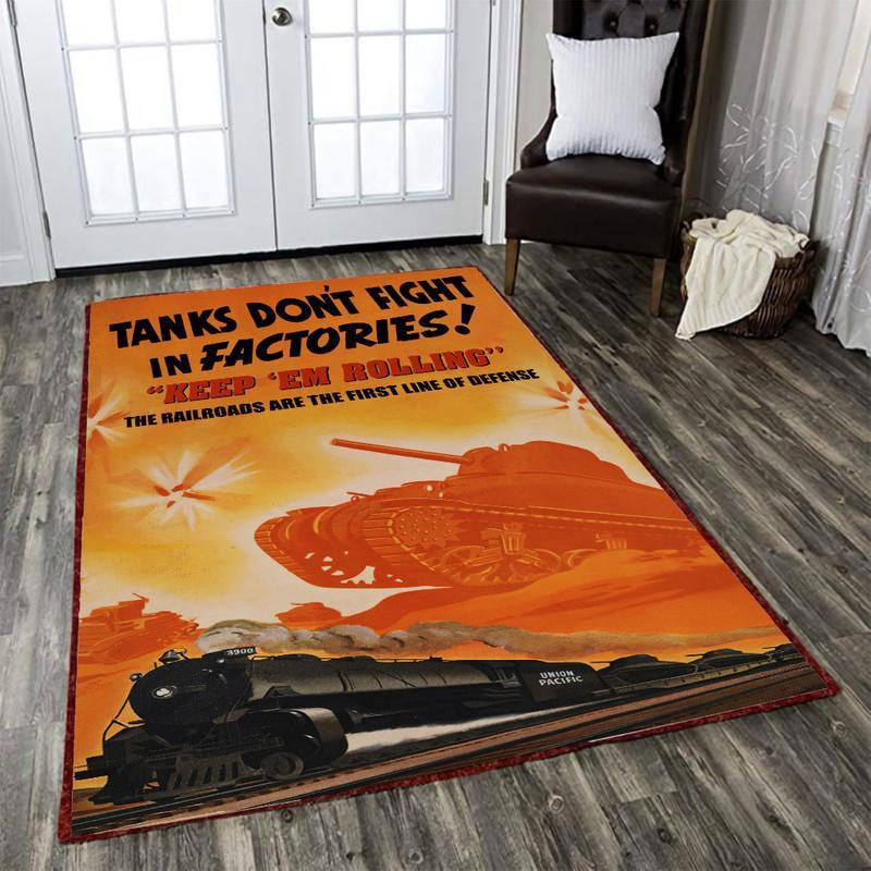 Unionpacific Area Rug Carpet Vintage Home Decor Gift Idea Union Pacific Bigboy 4