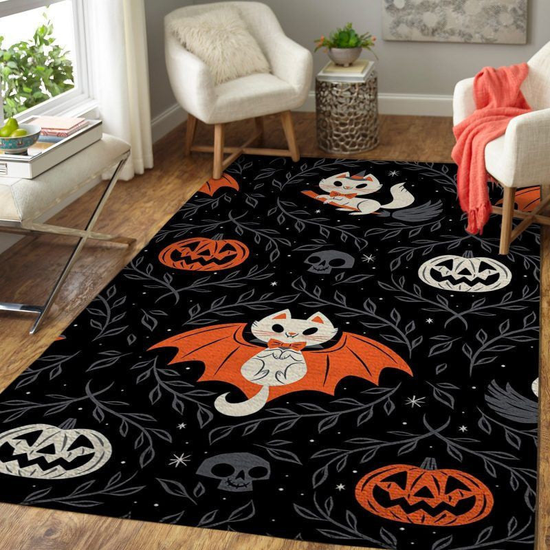 Halloween Around The Corner Living Room Area Rug Carpet Vintage Home Decor Gift Idea Carpet